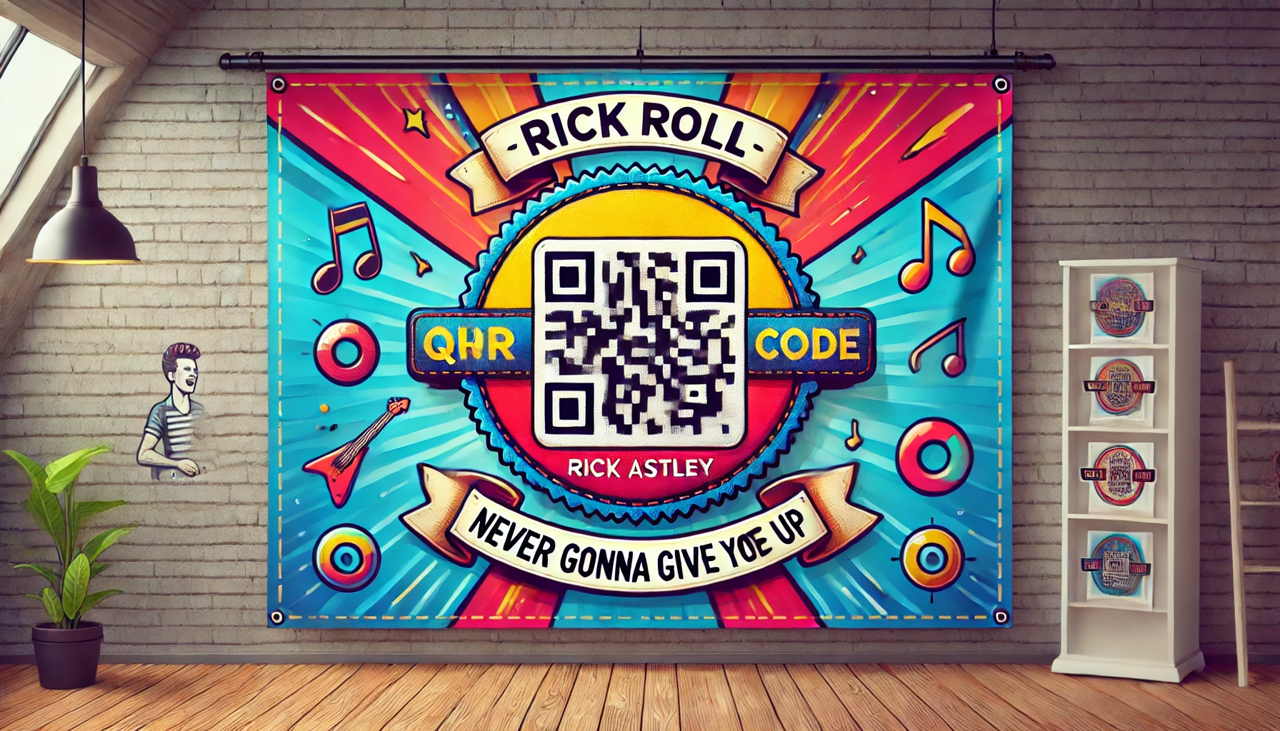 Rick Roll QR Code Patch – Free QR Code for Rickrolling